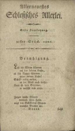 93stes Stück. 1806.