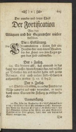 Der vierdte und letzte Theil Der Fortification