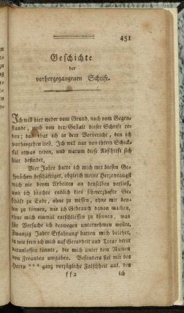 Geschichte der vorhergegangenen Schrift.