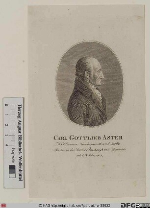 Bildnis Carl Gottlieb Aster