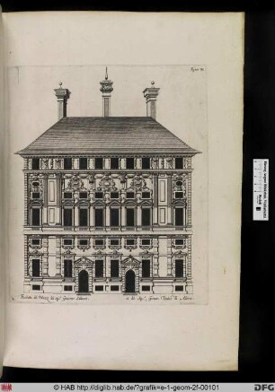Facciata del Palazzo del Sigr. Giacomo Salozzo. et del Sigr. Giovan Battista Adorno.