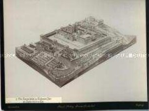 Schematische Darstellung des Tempelberges in Jerusalem