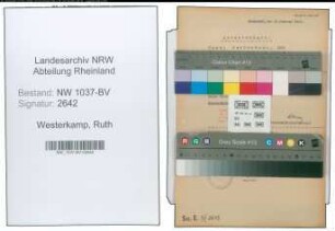 Entnazifizierung Ruth Westerkamp , geb. 26.09.1911 (Pflegerin)