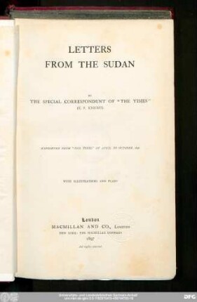 Letters from the Sudan