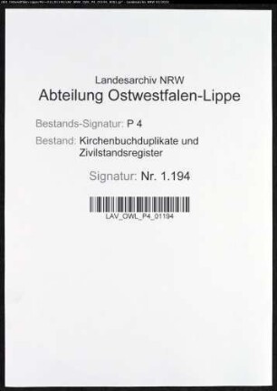 Kirchenbuchduplikat der katholischen Gemeinde Kirchhundem (GHT 1854-1864). (Gemeinde: Kirchhundem, katholische Gemeinde)