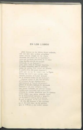 En los libros