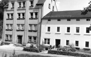 Schmölln-Putzkau-Schmölln. Ehem. Brett- oder Hofemühle, Straßenansicht