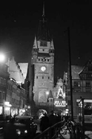 Freiburg: Kaiserstraße mit Martinstor
