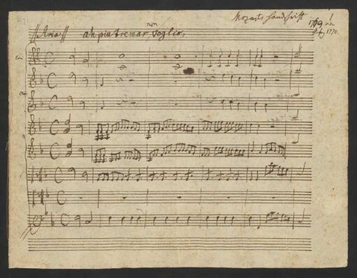 Aria: Ah, più tremar non voglio [Fragment]