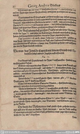 Wie man das Ionische Capitael mit seinem Grund und Nebenseiten sampt anderer Zugehör auffreissen solle.