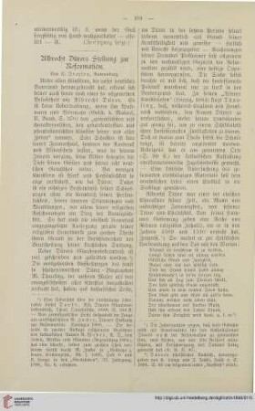 16: Albrecht Dürers Stellung zur Reformation, [1]