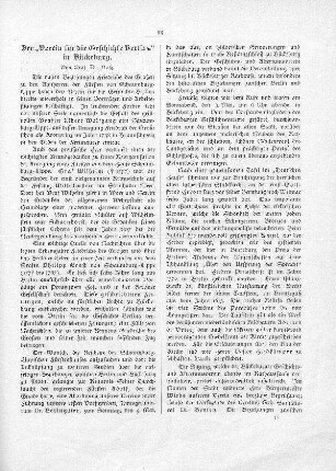 Der "Verein für die Geschichte Berlins" in Bückeburg