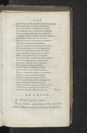 LE CHAOS.