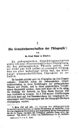 Die Grundwissenschaften der Pädagogik