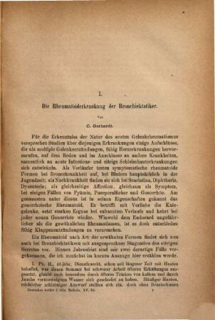 Deutsches Archiv für klinische Medizin. 15, 15. 1875