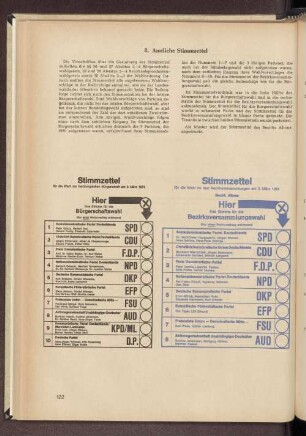 8. Amtliche Stimmzettel