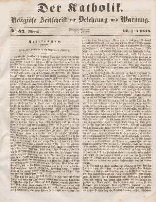 333-335 Zeitfragen : XXXV. Kirchliche Zustände in der Erzdiöcese Freiburg