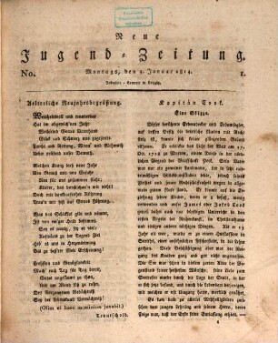 Neue Jugendzeitung. 5,Jan./Juni. 1814