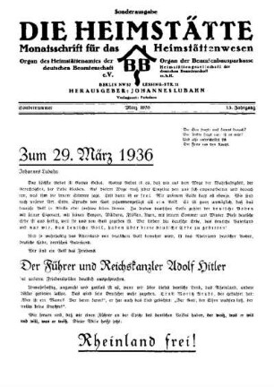 Sonderausg.: Heft Sonderausg.
