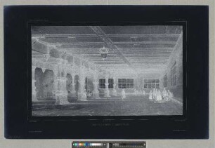 Intérieur De La Bourse De Hambourg En 1838