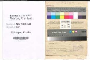 Entnazifizierung Kaethe Schlieper , geb. 16.02.1920 (Lehrerin)