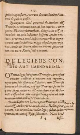 De Legibus Condis Aut Emendandis.