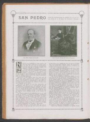 San Pedro : Como se conmemoraba en antaño los bailes en lo de Saenz de Zumarán - Alvarez