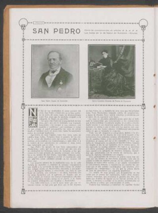 San Pedro : Como se conmemoraba en antaño los bailes en lo de Saenz de Zumarán - Alvarez