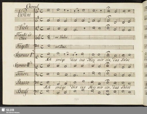Choral: Ach präge dies ins Herz mir ein