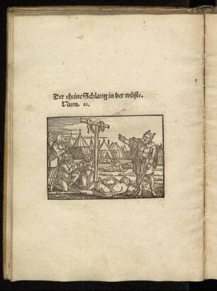 [Abbildungen zu Numeri 21, 13, 16 22]
