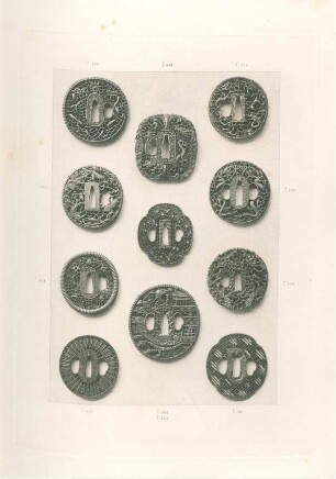 [Eleven Tsuba. (Nos. 350, 352, 353, 354, 355, 356, 357, 361, 437, 449, 452)]