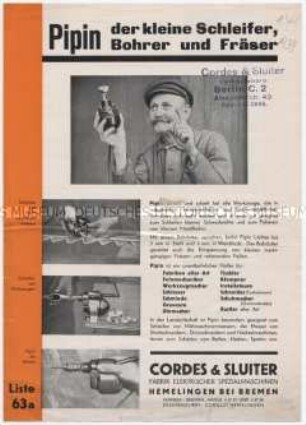 Pipin der kleine Schleifer, Bohrer und Fräser