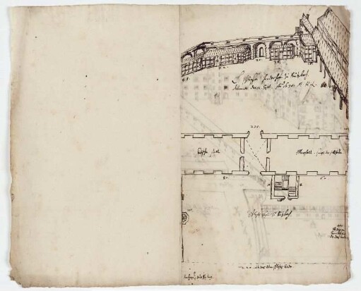 Butzbach, Landgrafenschloss, zwei Ansichten (recto und verso)