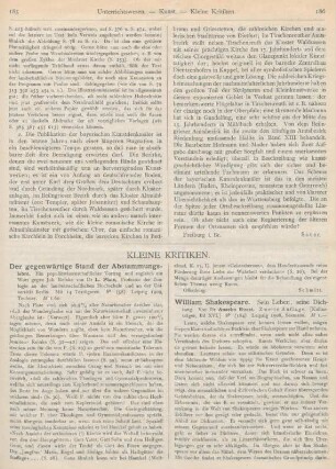 185-188 Kleine Kritiken