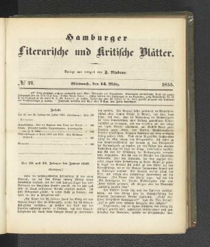 No. 21. 14. März 1855