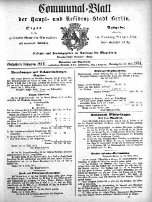 1874,11: No. 11, 15. März 1874