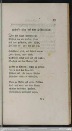 Schiffer-Lied auf dem Düßel-Bach