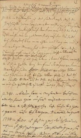 Handschriftliche Notizen.