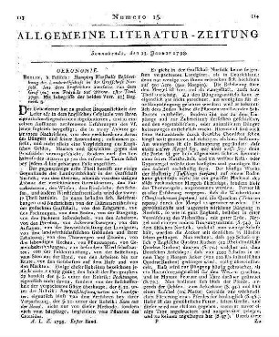Marshall, H.: Beschreibung der Landwirthschaft in der Graffschaft Norfolk. T. 1. Aus dem Engl. übers. von F. H. von Podewils. Berlin: Felisch 1797