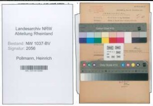 Entnazifizierung Heinrich Pollmann , geb. 15.05.1889 (Bauunternehmer)
