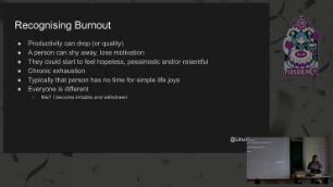 Recognising Burnout