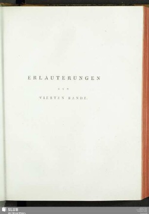 Erläuterungen zum vierten Bande