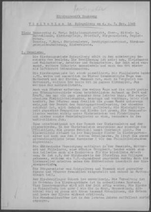 Spiegelberg mit Großhöchberg, Nassach, Jux und Dauernberg: Visitationsbericht mit Pfarrbericht 1948