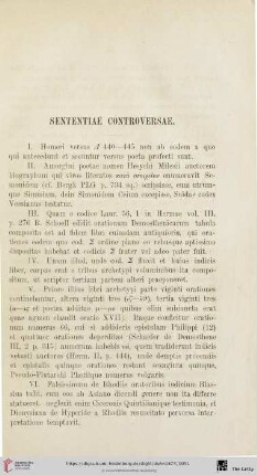 Sententiae controversae