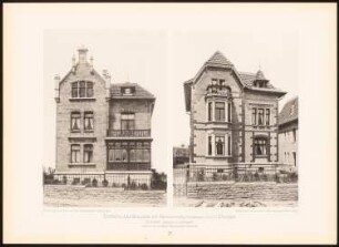 Einfache Landhäuser, Stuttgart: Ansicht (aus: Moderne Neubauten, 1.Jg., 1894, hrsg. W. Kick)