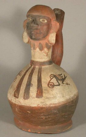 Fineline-Painting: zoomorph; Applikation: anthropomorpher Kopf