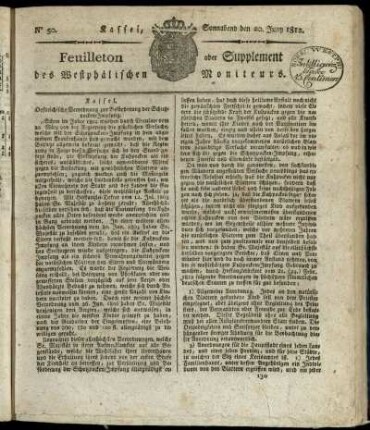 No. 50, Sonnabend den 20. Juny 1812