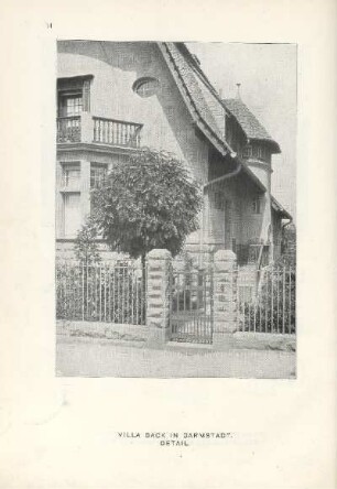 Villa Back in Darmstadt. Detail