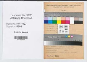 Entnazifizierung Aloys Kosub , geb. 10.06.1897 (Polizeibeamter)