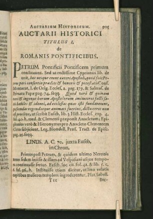 de Romanis Pontificibus.